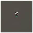 ABB Basic 55 Шато (чёрн) Клавиша одинарная free@home, сцена