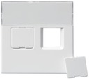 ABB Impressivo Накладка для 2хRJ45, , белый