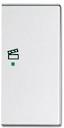 ABB Future SRS-2-R-83 Клавиша двойная правая free@home, сцена, серебристый алюминий