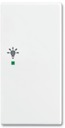 ABB Basic 55 Альпийский белый Клавиша двойная правая free@home, освещение