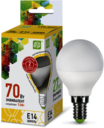 Лампа светодиодная LED-ШАР-standard 7.5Вт 230В Е14 3000К 675Лм ASD
