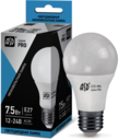 Лампа светодиодная низковольтная LED-MO-12/24V-PRO 7,5Вт 12-24В Е27 4000К 600Лм ASD