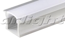 Профиль с экраном ALU-SLIM-H15-F-2000 ANOD+FROST