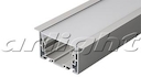 Профиль с экраном S2-LINIA69-F-2500 ANOD+OPAL