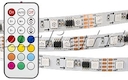 Лента SPI-5000-IR21B 12V RGB (5060,300 LED x3,1804, ПДУ)