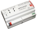 Актуатор жалюзи KNX, 8-канальный,10 А, выходы ~230 В, 600 Вт, ручное управление / IP20 / белый