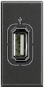 Axolute USB разъем, цвет антрацит