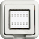 Влагозащитная крышка IP55 Idrobox, белый, 2 модуля