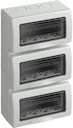 Коробка IP55, 4+4+4 модуля