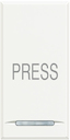 Axolute Кнопка 10А с символом Press, цвет белый