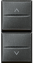 Axolute Кнопка двойная с блокировкой 1Р (NO) + 1Р (NO) 10 А 250 В~, цвет антрацит