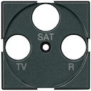 Axolute Лицевая панель для розеток TV + FM + SAT, цвет антрацит