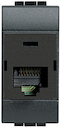 LivingLight Розетка RJ45, STP, cat6, IDC110, цвет антрацит