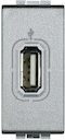 LivingLight Разъем USB, цвет алюминий