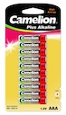 Camelion  LR03 Plus Alkaline BL-10 (LR03-BP10, батарейка,1.5В)