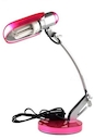 Camelion KD-034 Серебро+розовый (Светильник настольный 230В, 11Вт, LH-11-3U E14 4200K)
