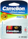 Camelion  CR123A BL-1 (CR123A-BP1, бат-ка фото,3В)