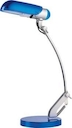 Camelion KD-034 С55 Серебро+Синий (Светильник настольный 230В, 11Вт, LH-11-3U E14 4200K)
