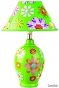 Camelion KD-565  "Цветы" зелёный (Светильник настольн. декоративный, 220V,40W, E14)