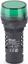 Лампа комм. ADDS ?22 мм LED зел. 220В AC/DC ЛK-22