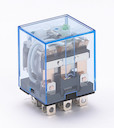 Промежуточное реле 3 конт. с инд. LED 10А 12В DC ПР-