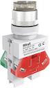 Выкл. кноп. с фикс. ABFP ?22 мм бел. LED 220В ВK-22 DEKraft