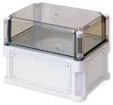 Корпус IP67,600х400х235 (выс.крышки 110),стнк.выбв.флнц.,прозр.крыш.