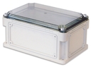 Корпус IP67,400х300х146 (выс.крышки 21),стнк.выбв.флнц.,прозр.крыш.