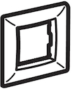 Рамка на 2 модуля (одноместная), песочная, RAL1002