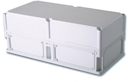 Корпус IP67,400х400х235 (выс.крышки 110),стнк.выбв.флнц.,непрозр.крыш