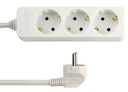 Белый Удлинитель 3 розетки, 3 м, кабель H05VV-F 3G1,5