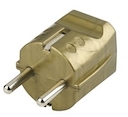 Золото Евровилка 2Р+Е, 16А, 250V, с центр. вых., пластик