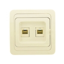 Розетка RJ-45+Phone беж. Лондон EKF PROxima