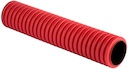 Труба гофрированная двустенная гибкая ПНД d 40 с зондом (50 м) красная, EKF