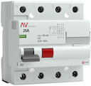 Устройство защитного отключения DV 4P  25А/100мА (AC) EKF AVERES