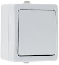 Венеция Выключатель 1 -клавишный 10А IP54 белый EKF