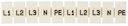 Маркеры для JXB-ST 1,5 с символами "L1, L2, L3, N, PE" (10 шт.) EKF PROxima