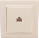 Розетка RJ-45 1-мест. СП бежевый Минск EKF