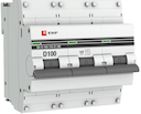 EKF mcb47100-3-100D-pro Выключатель автоматический модульный 3п D 100А 10кА ВА 47-100 PROxima