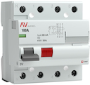 Устройство защитного отключения DV 4P 100А/300мА (AC) EKF AVERES