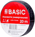Изолента ПВХ 15мм х 20м класс В (общего применения, черная)