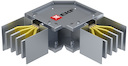 Угловая горизонтальная секция 1000 А IP55 3L+N+PE(КОРПУС)