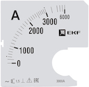 Шкала сменная для A961 3000/5А-1,5 EKF PROxima