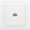 Розетка компьютерная 1-м СП Минск RJ45 бел. Basic