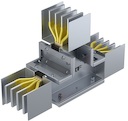 Секция Т-образная вертикальная 400 А IP55 AL 3L+N+PE(КОРПУС)