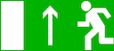 Пиктограмма "Направление прямо" 320х120мм (для EXIT, SAFEWAY-40) EKF