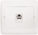 Розетка RJ-45 1-мест. 1А 120В бел. София EKF Simple