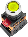 Кнопка ABLFS-22 с подсветкой желтая NO+NC 230В EKF PROxima