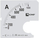 Шкала сменная для A721 800/5А-1,5 EKF PROxima