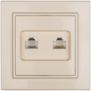 Розетка RJ-45+Phone СП бежевый Минск